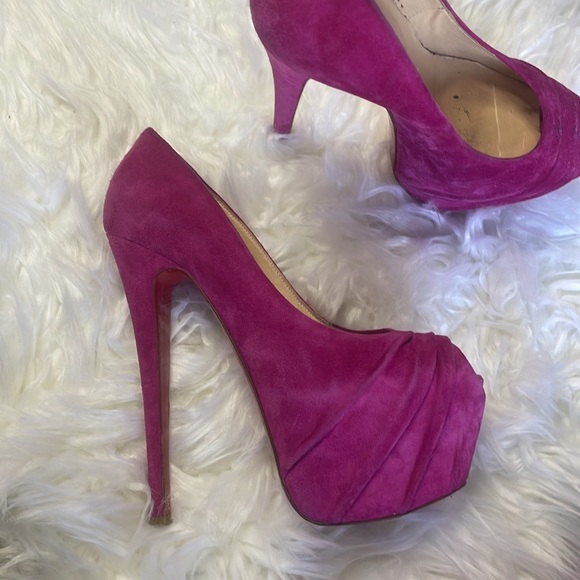 Christian Louboutin Suede Heels - Picture 3 of 15